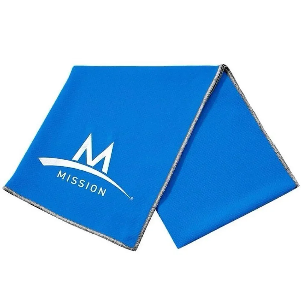 NWT Mission Athletecare Enduracool Cooling Techknit Microfiber Towel 33”x12”
